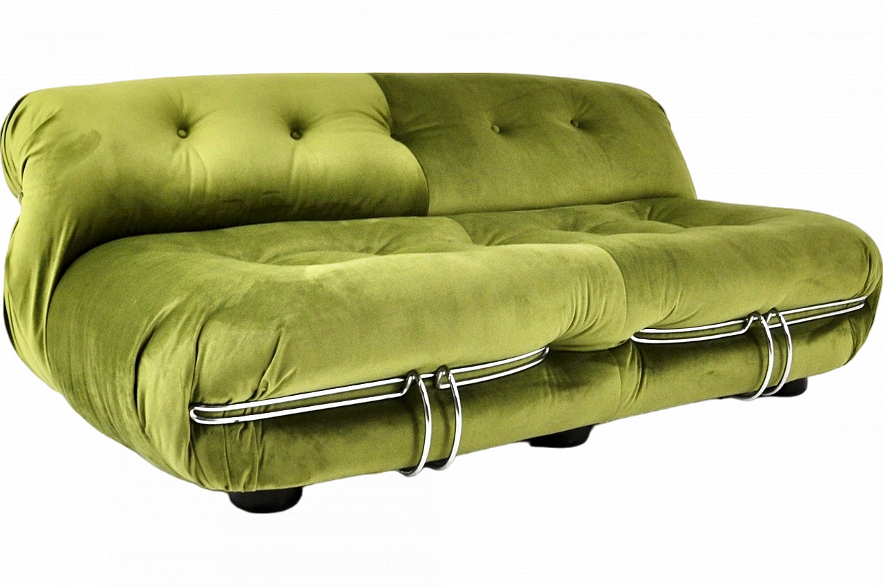 Soriana Sofa by Afra & Tobia Scarpa for Cassina, 1970s 11