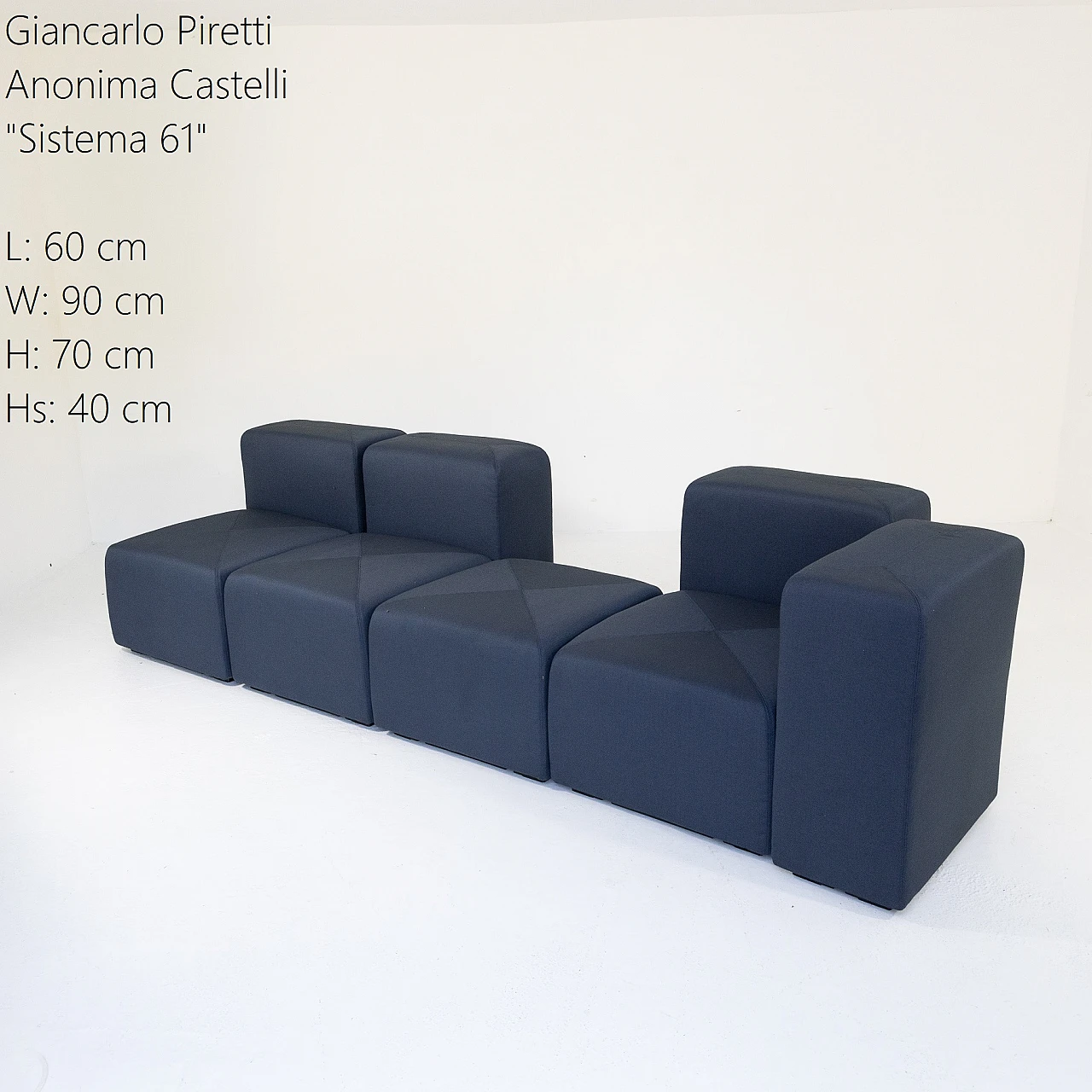 Sistema 61 modular sofa by Giancarlo Piretti for Anonima Castelli 6