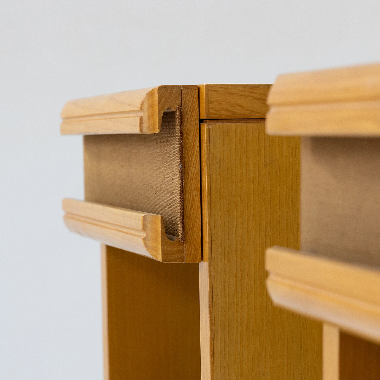 Pair of ash bedside tables, 1970s 2