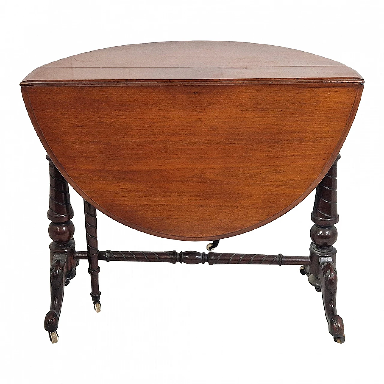 Victorian foldable flap table, 19th century 6