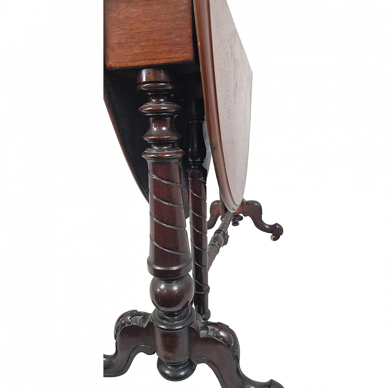 Victorian foldable flap table, 19th century 11