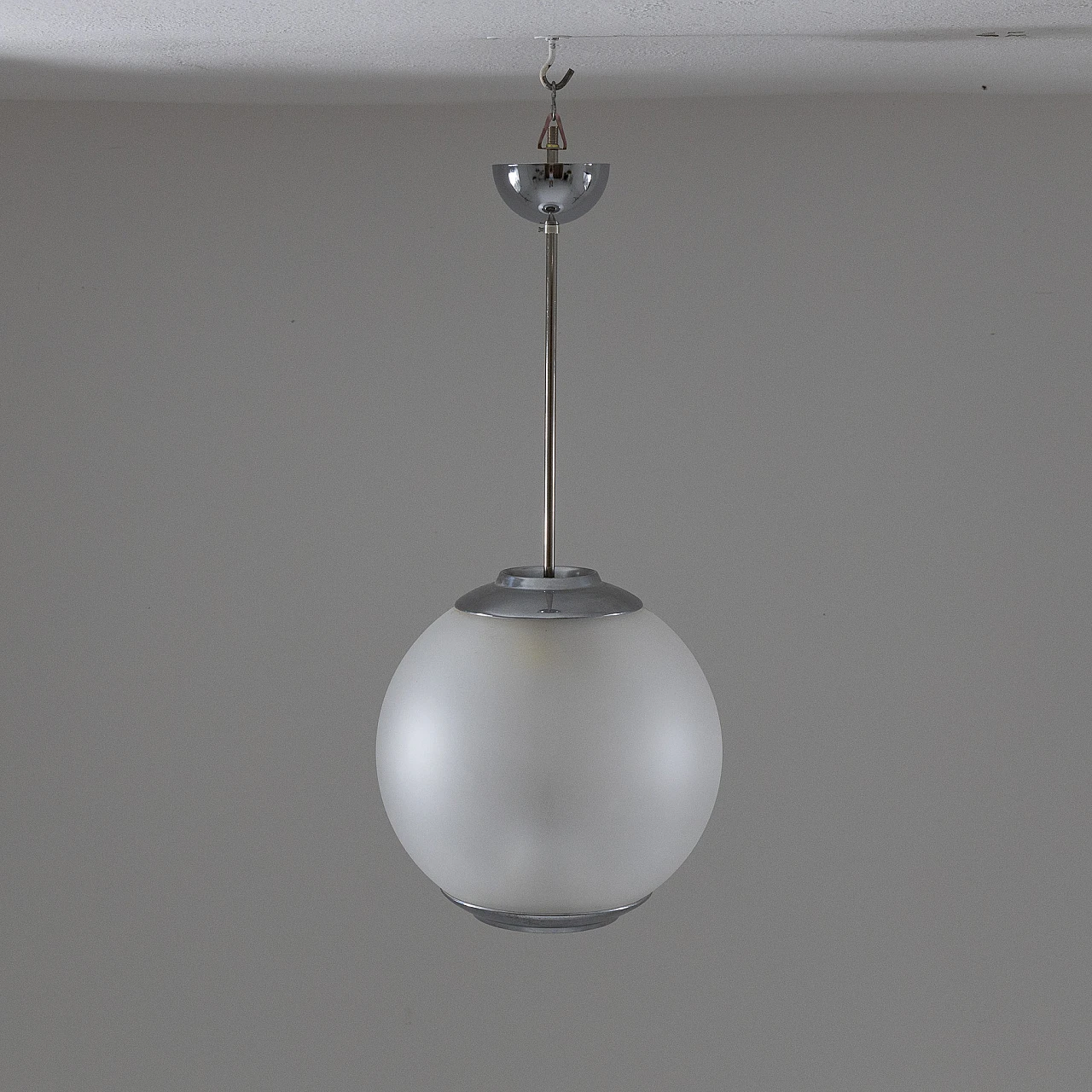 Satin LS2 Pallone chandelier by L. Caccia Dominioni for Azucena 3