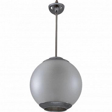 Satin LS2 Pallone chandelier by L. Caccia Dominioni for Azucena