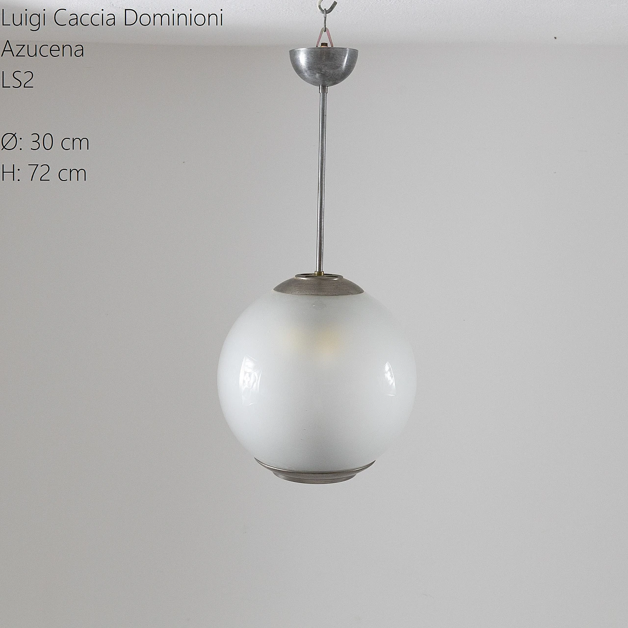 LS2 Pallone polished chandelier by Luigi Caccia Dominioni for Azucena 1