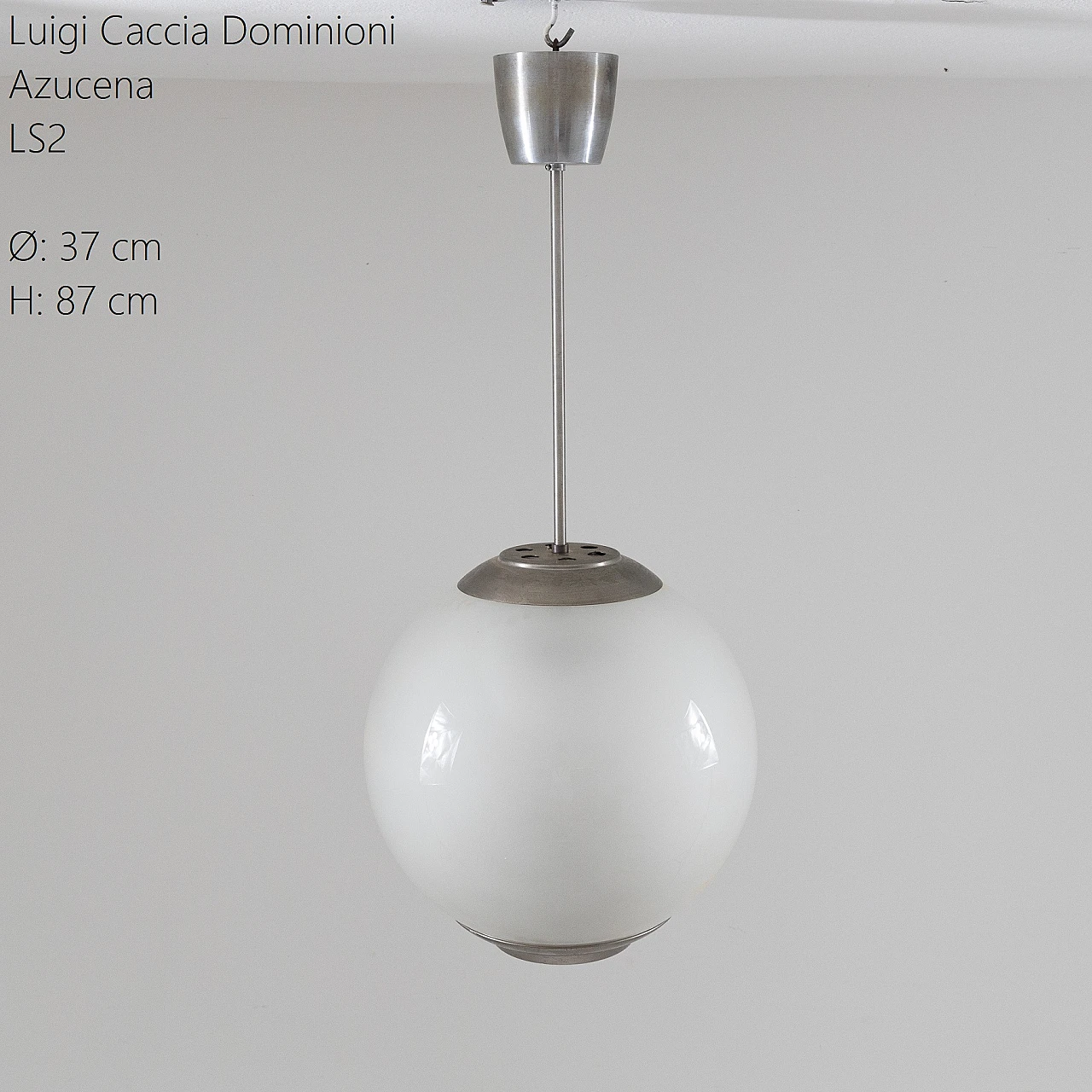 LS2 Satin Pallone chandelier by L. Caccia Dominioni for Azucena 5