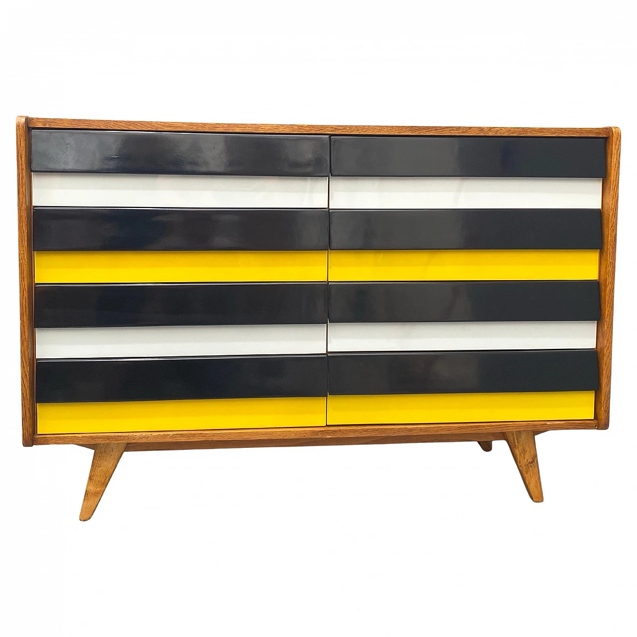 Mid century chest of drawers U-453 by Jiri Jiroutek, Czechoslovakia, 1 1