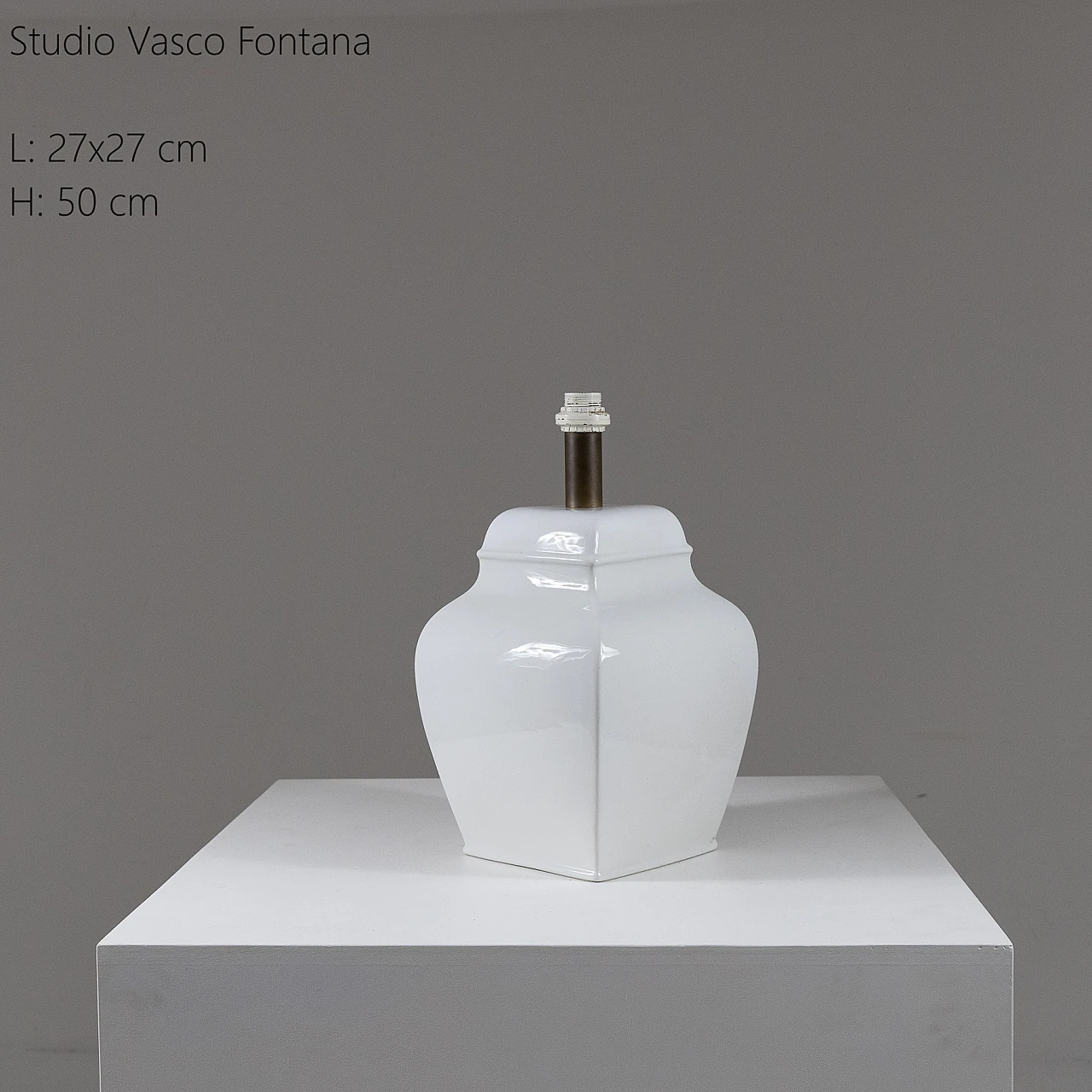 Ceramic table lamp by Studio Vasco Fontana, 1970s 3