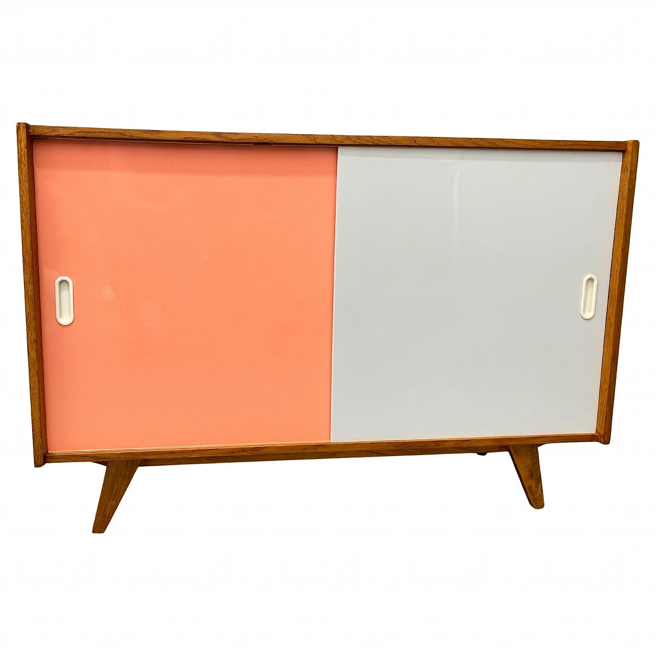 Credenza U-452 della metà del secolo completamente restaurata di Jiří Jiroutek, anni '60, C 1