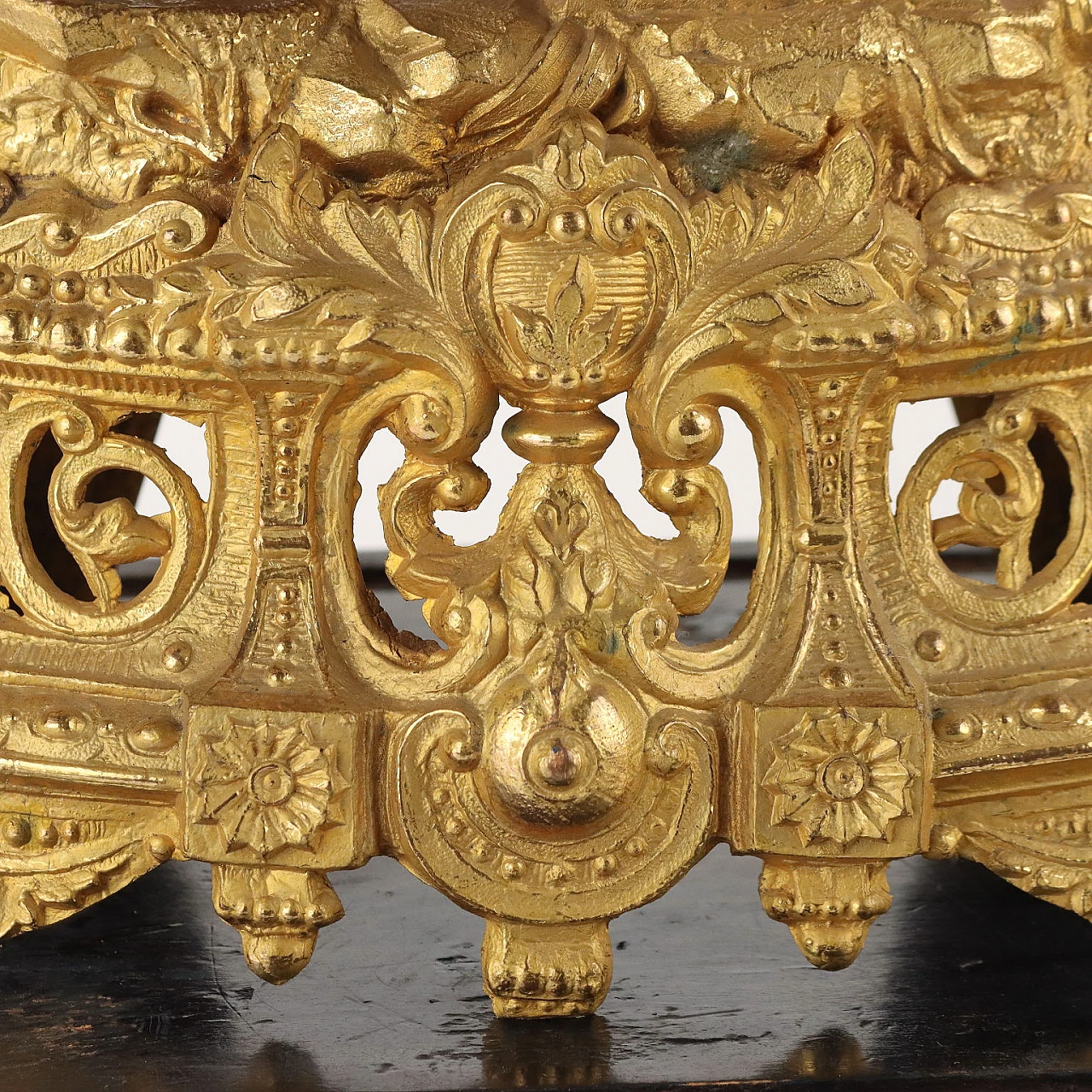 Gilded antimony paris in a shrine, late 19th century 6