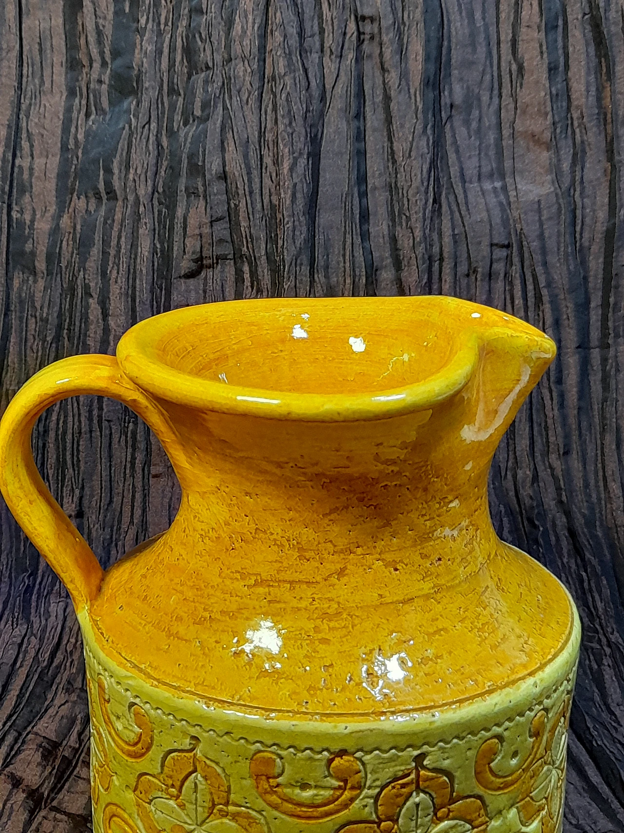 Vaso a brocca stile Aldo Londi per Bitossi, anni '60 2