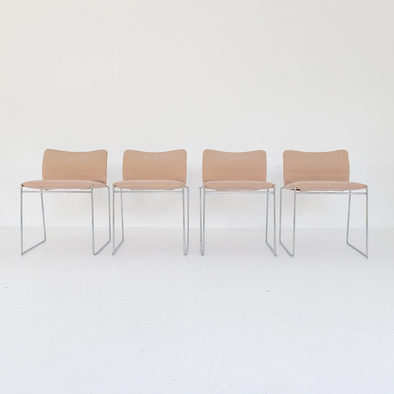 4 Maja chairs by Kazuhide Takahama for Gavina, 1970s 1