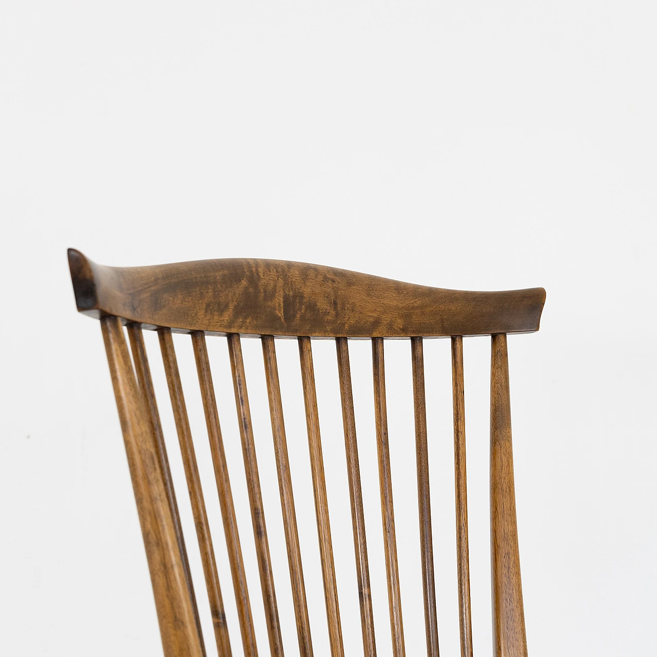 Pair of shaped walnut armchairs by Maurizio Tempestini, 1950s 7