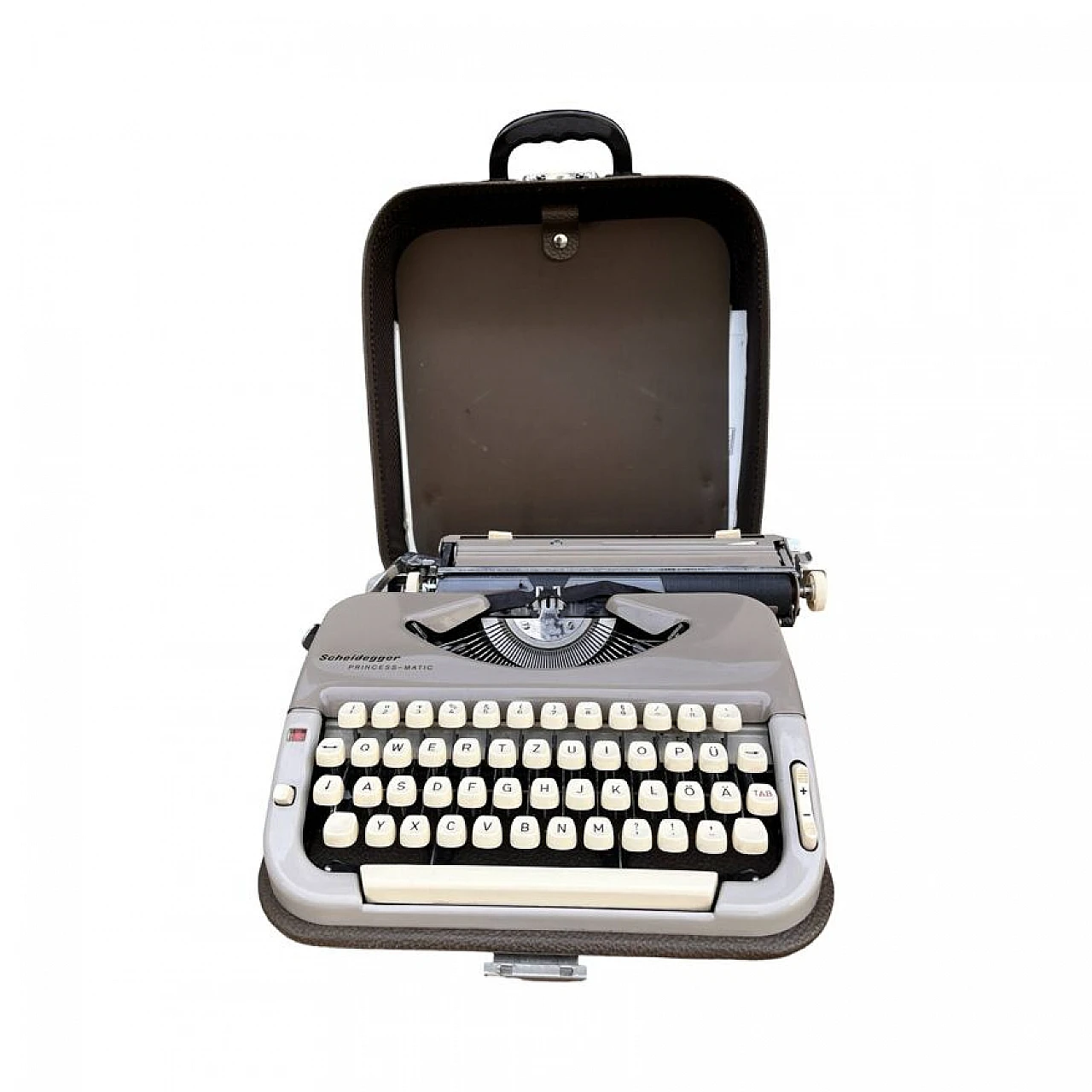 Scheidegger Princess-Matic case typewriter, 1960s 3