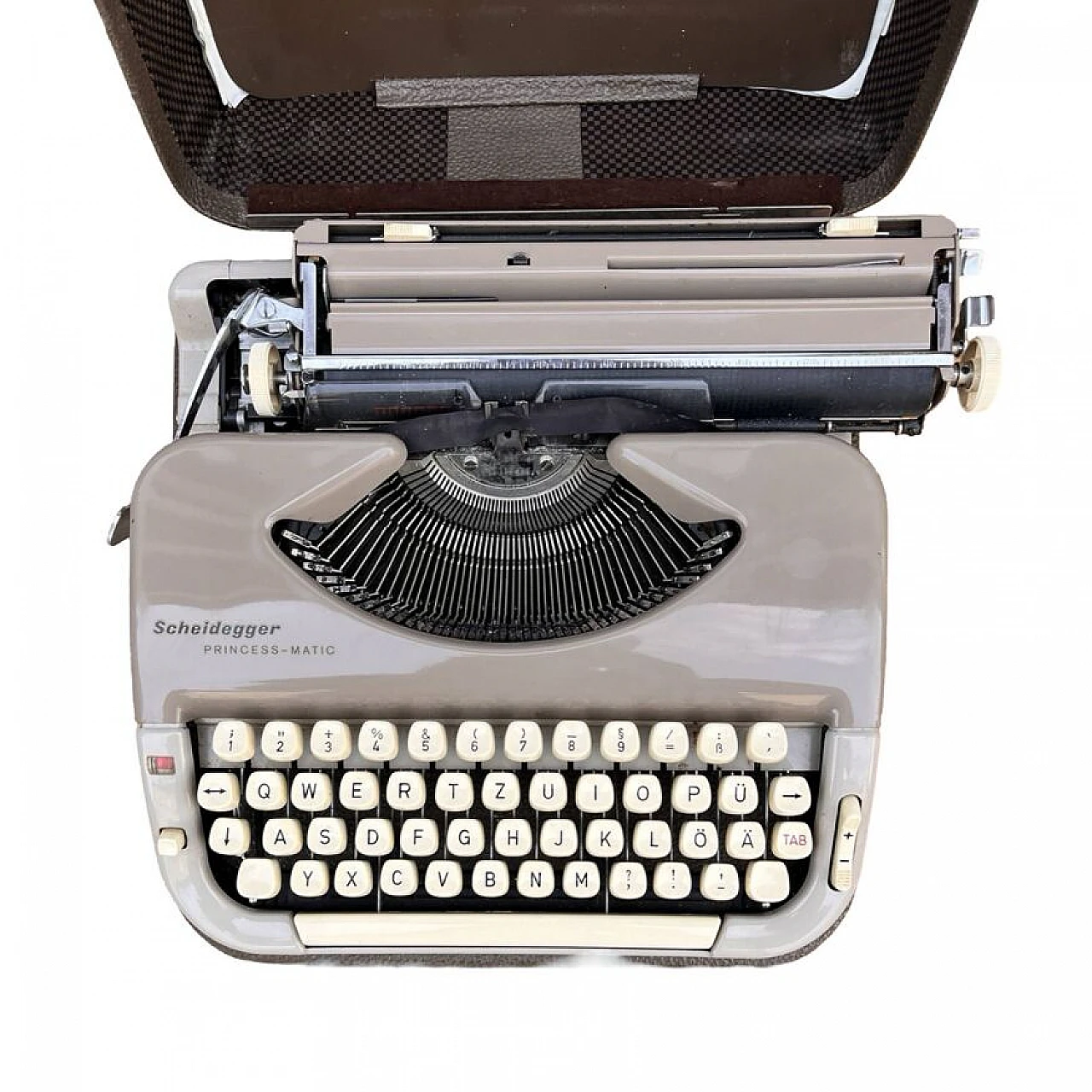 Scheidegger Princess-Matic case typewriter, 1960s 7