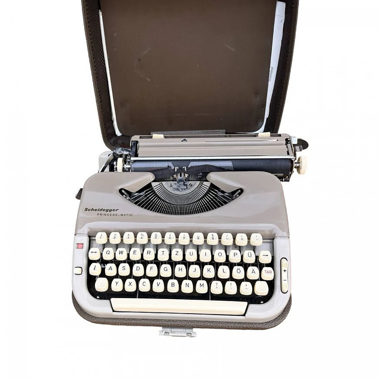 Scheidegger Princess-Matic case typewriter, 1960s 11