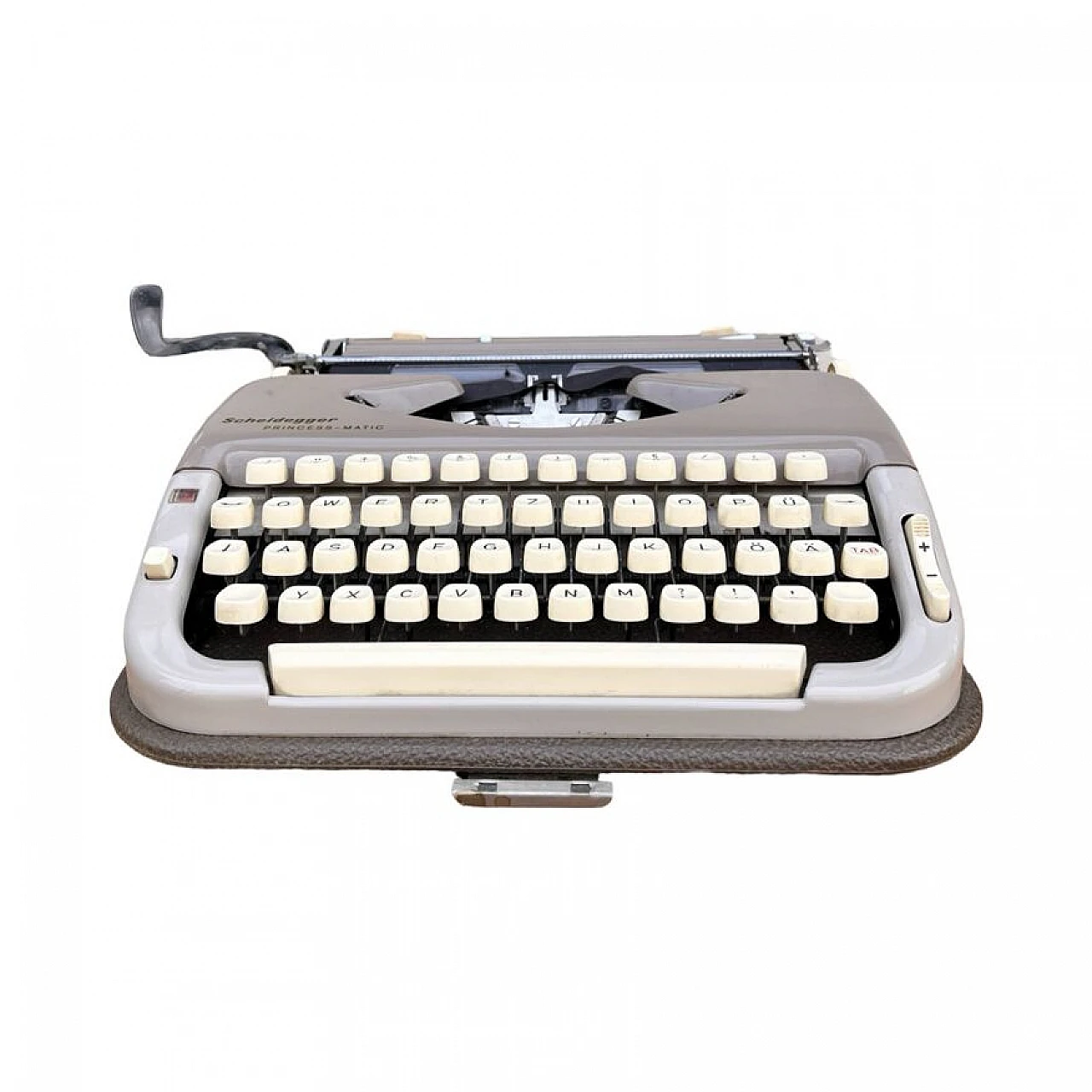 Scheidegger Princess-Matic case typewriter, 1960s 14