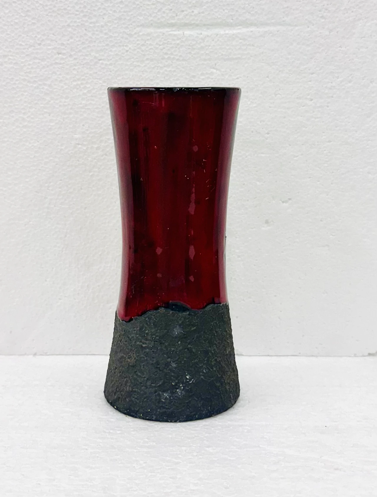 Lava effect ceramic vase, Italy - San Marino, 1950s 2