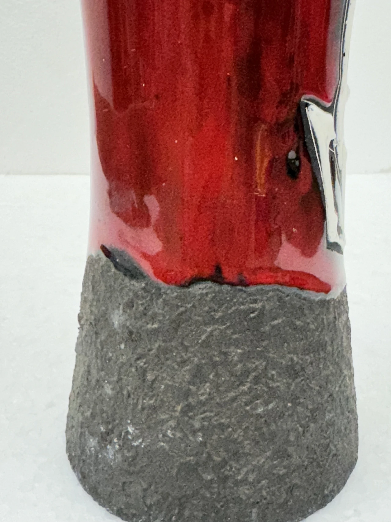 Lava effect ceramic vase, Italy - San Marino, 1950s 5