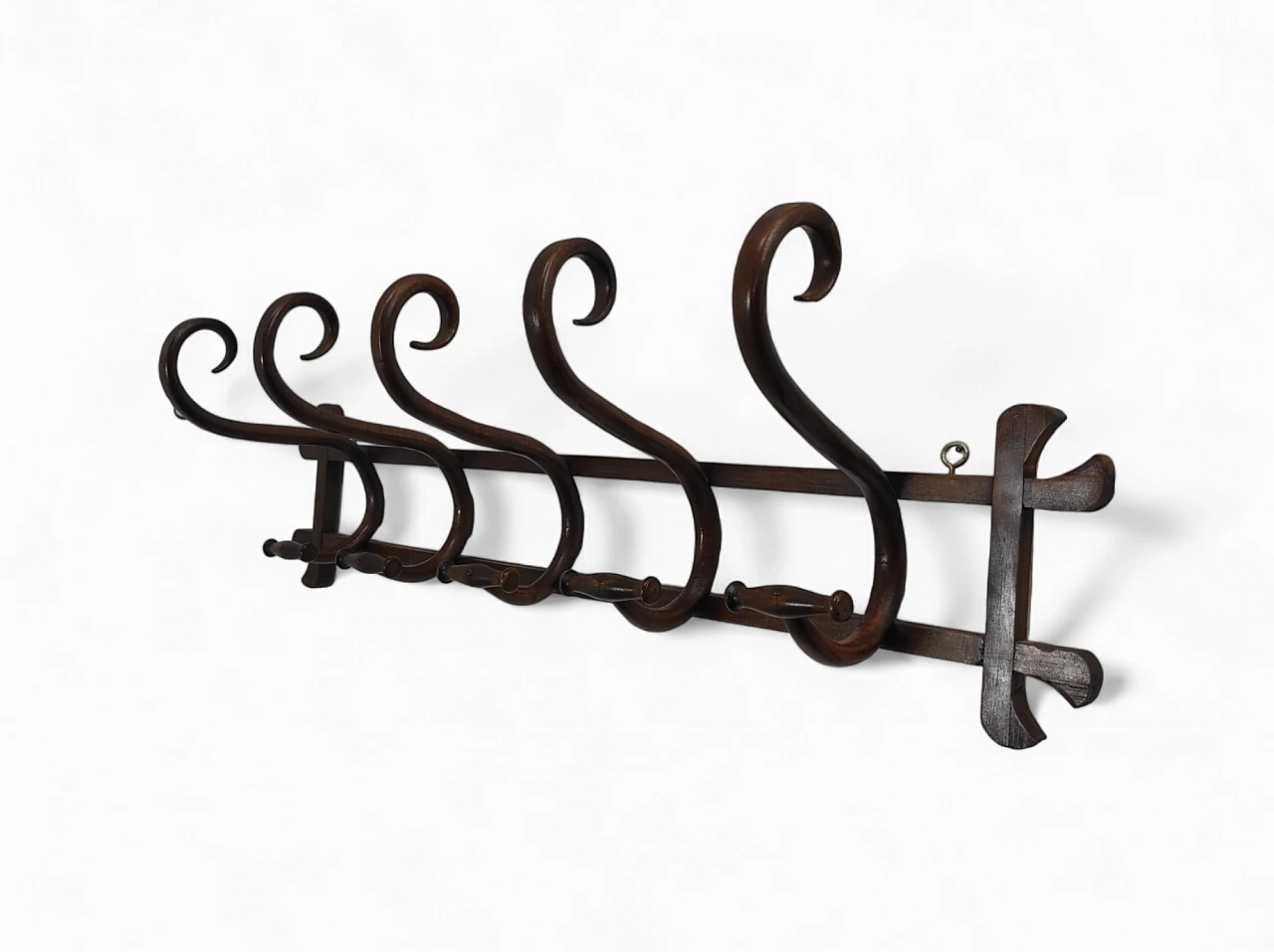 Art Nouveau coat hanger model no. 1 attributed to Thonet, 1910s 2