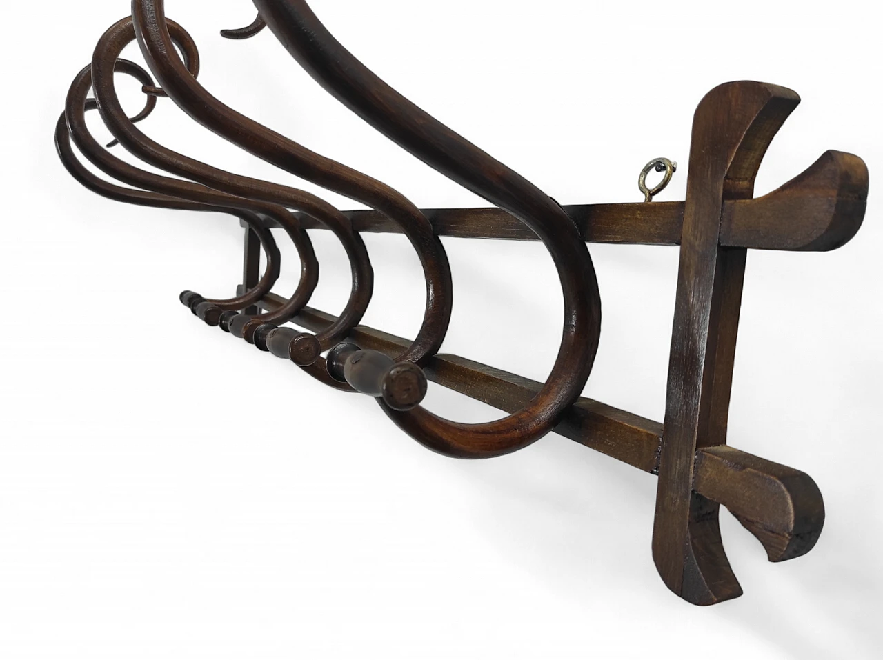 Art Nouveau coat hanger model no. 1 attributed to Thonet, 1910s 3