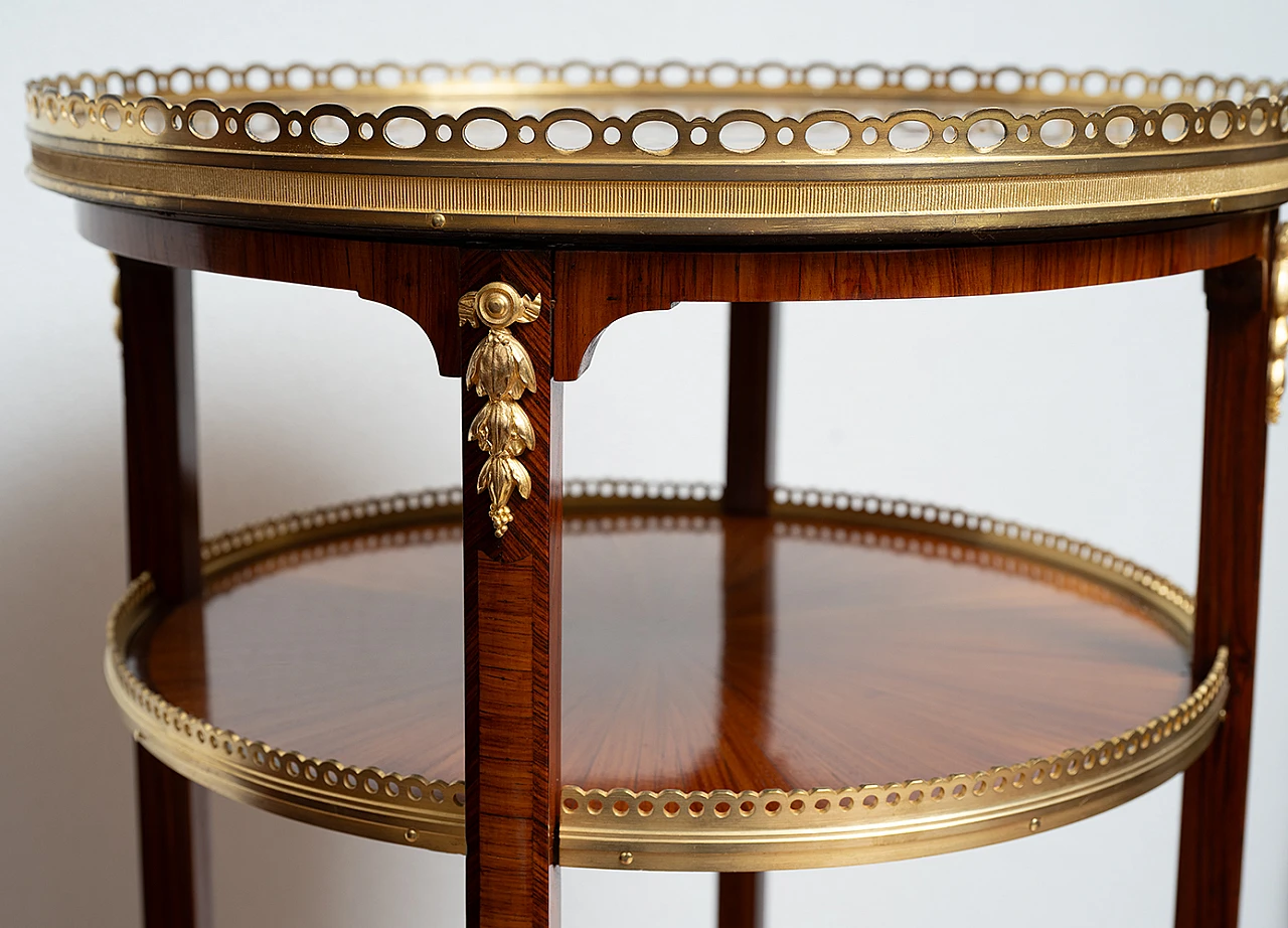 French Napoleon III coffee table in exotic woods and bronzes, 19th c. 3