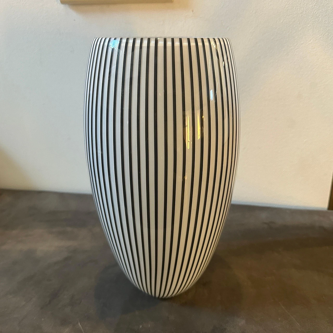 Murano glass vase by Effetre Int. Co., 1980s 2