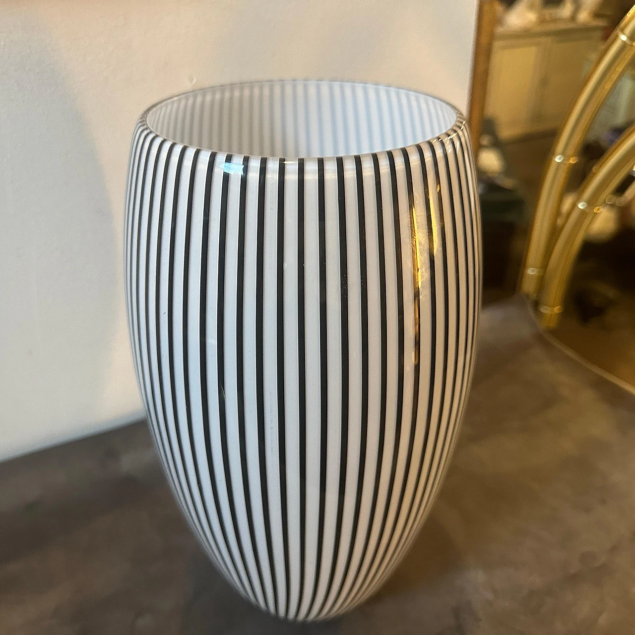 Murano glass vase by Effetre Int. Co., 1980s 9