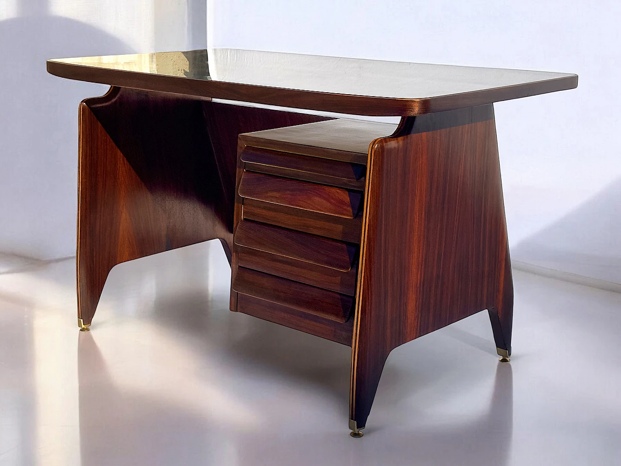 Italian Mid-Century Writing Desk by Vittorio Dassi, 1950s 33