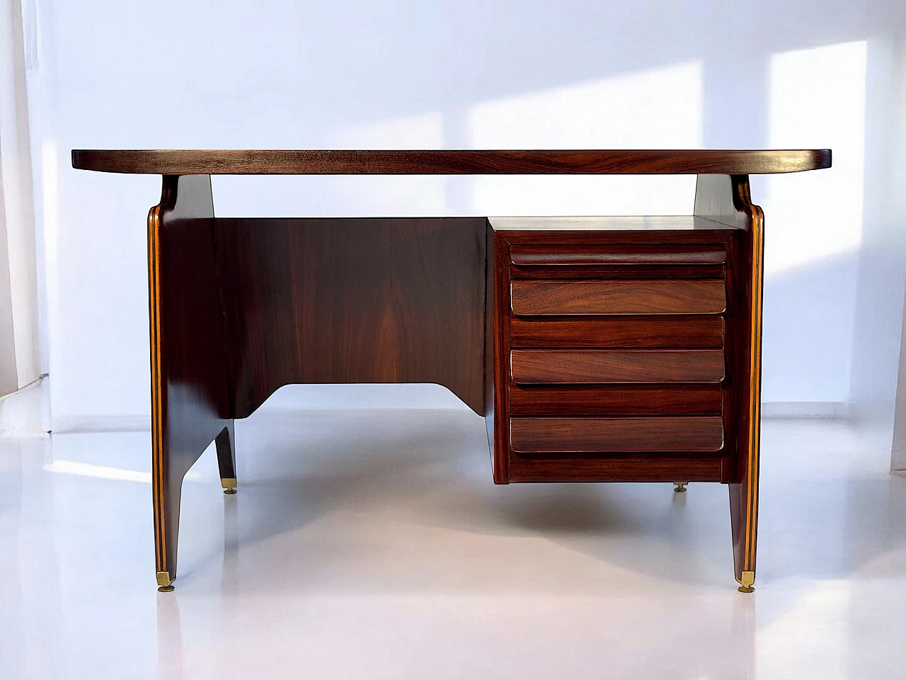 Italian Mid-Century Writing Desk by Vittorio Dassi, 1950s 47