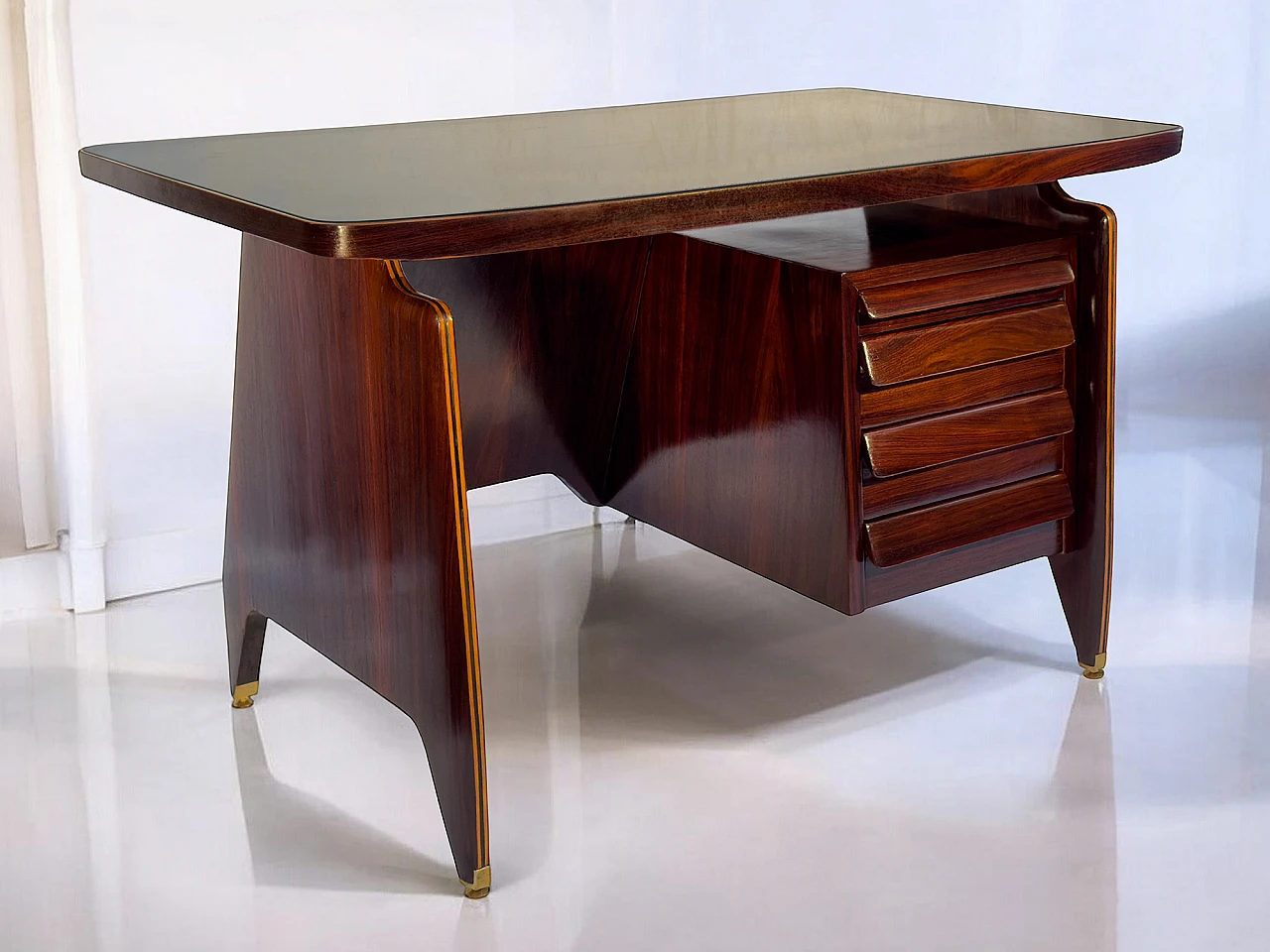 Italian Mid-Century Writing Desk by Vittorio Dassi, 1950s 61