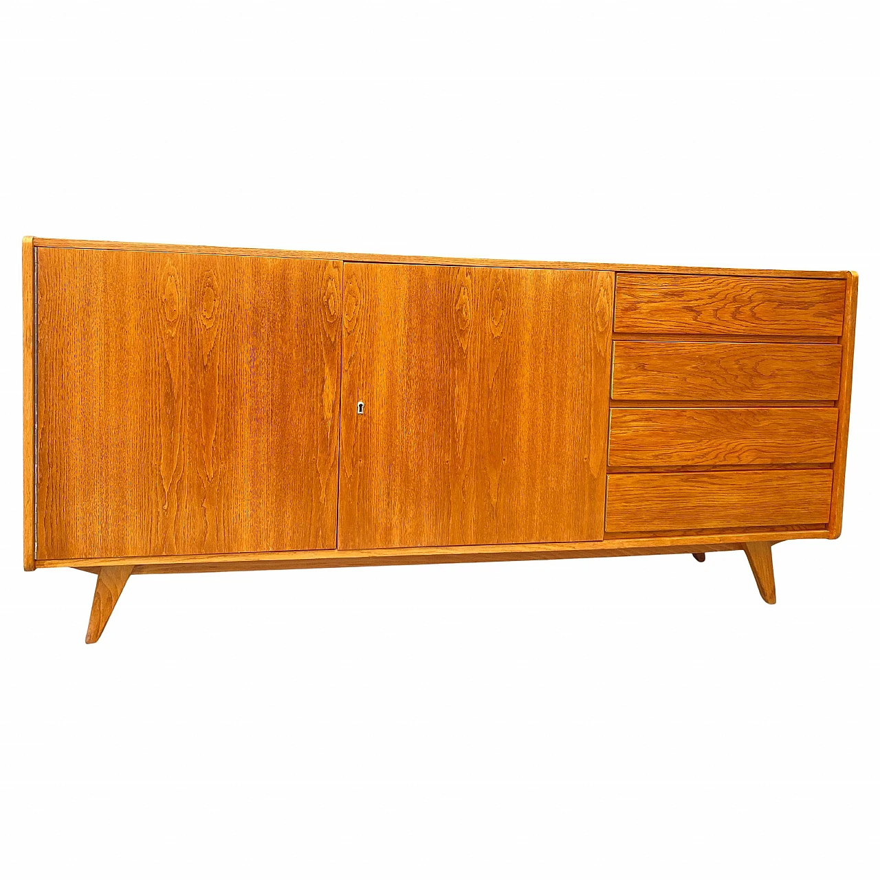 Mid Century U-460 sideboard by Jiří Jiroutek for Interiér Praha, 70s 1