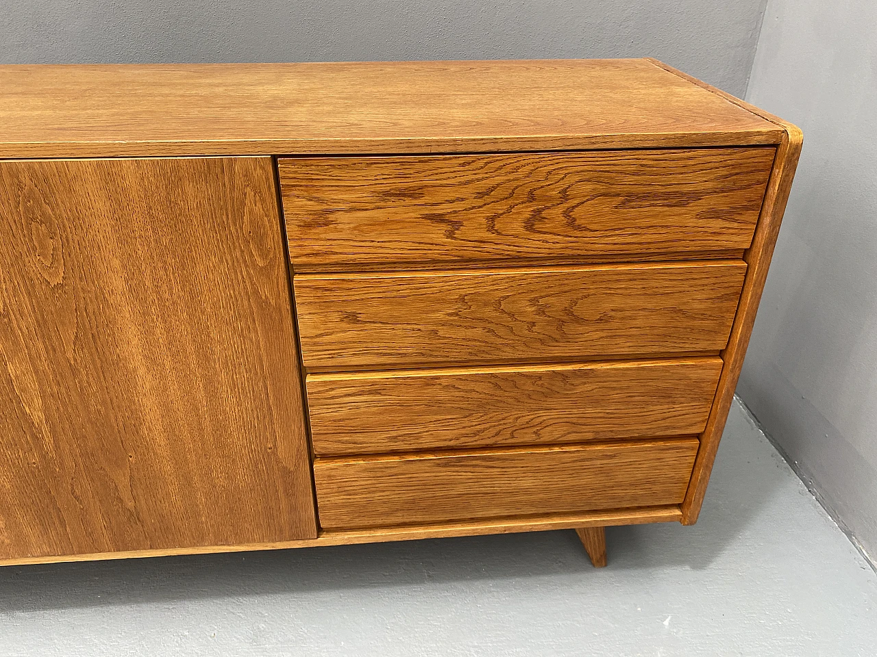 Mid Century U-460 sideboard by Jiří Jiroutek for Interiér Praha, 70s 14