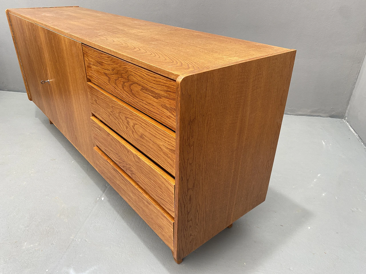 Mid Century U-460 sideboard by Jiří Jiroutek for Interiér Praha, 70s 16