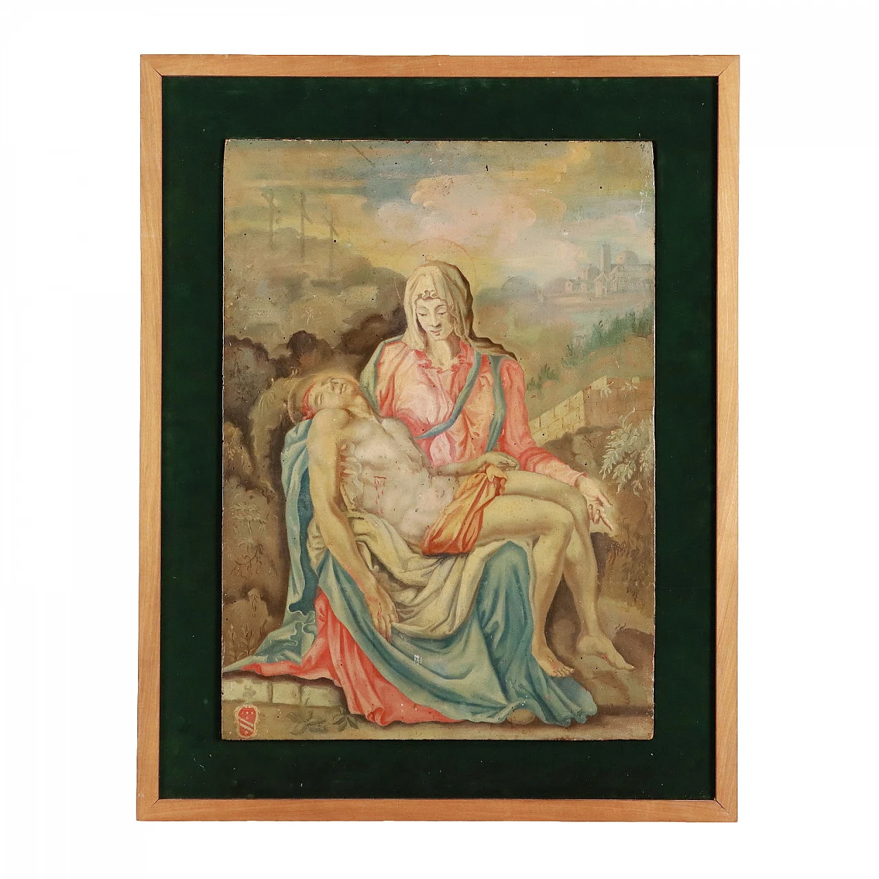 Pietà, olio su tavola, '800 1