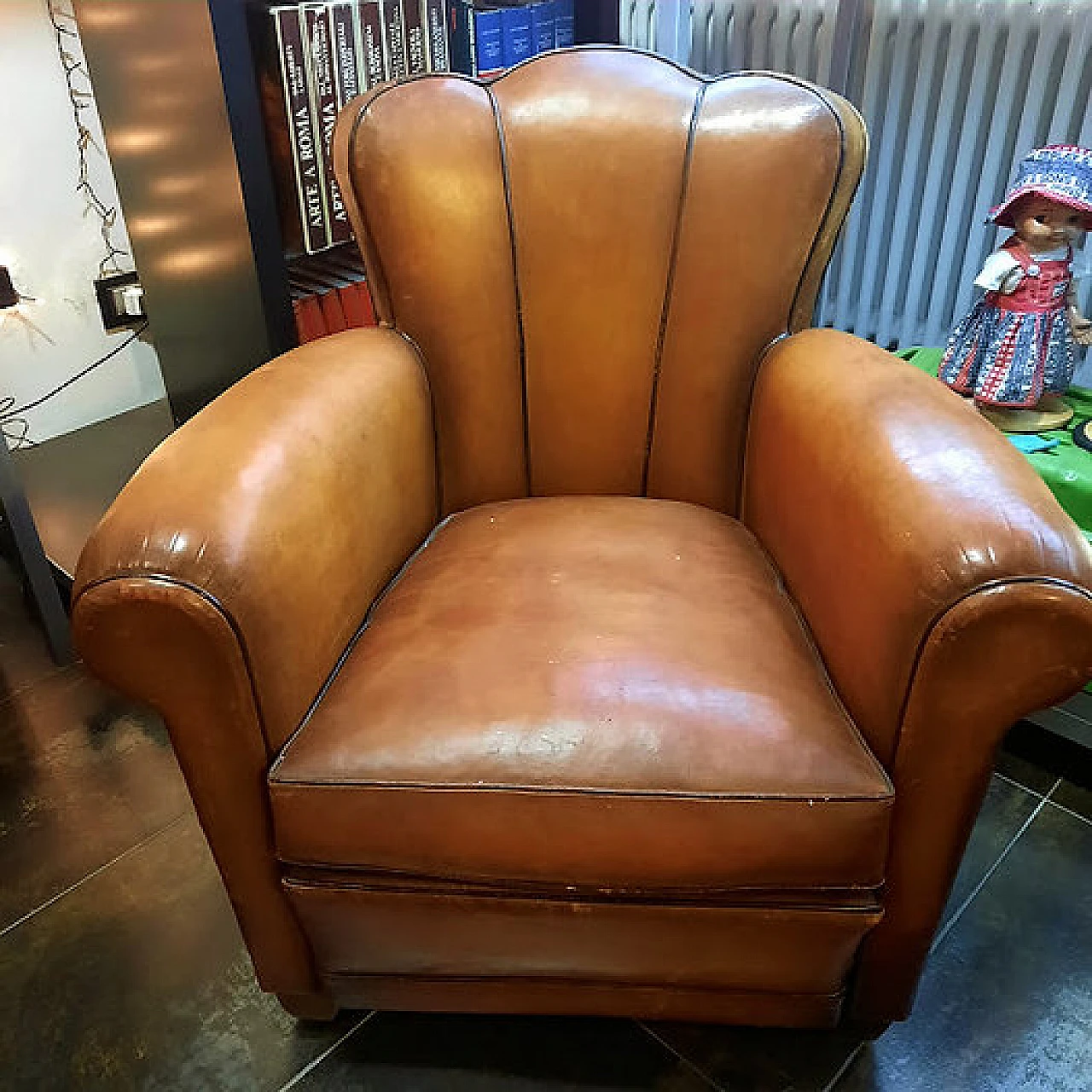 Leather armchair, 1930s 2