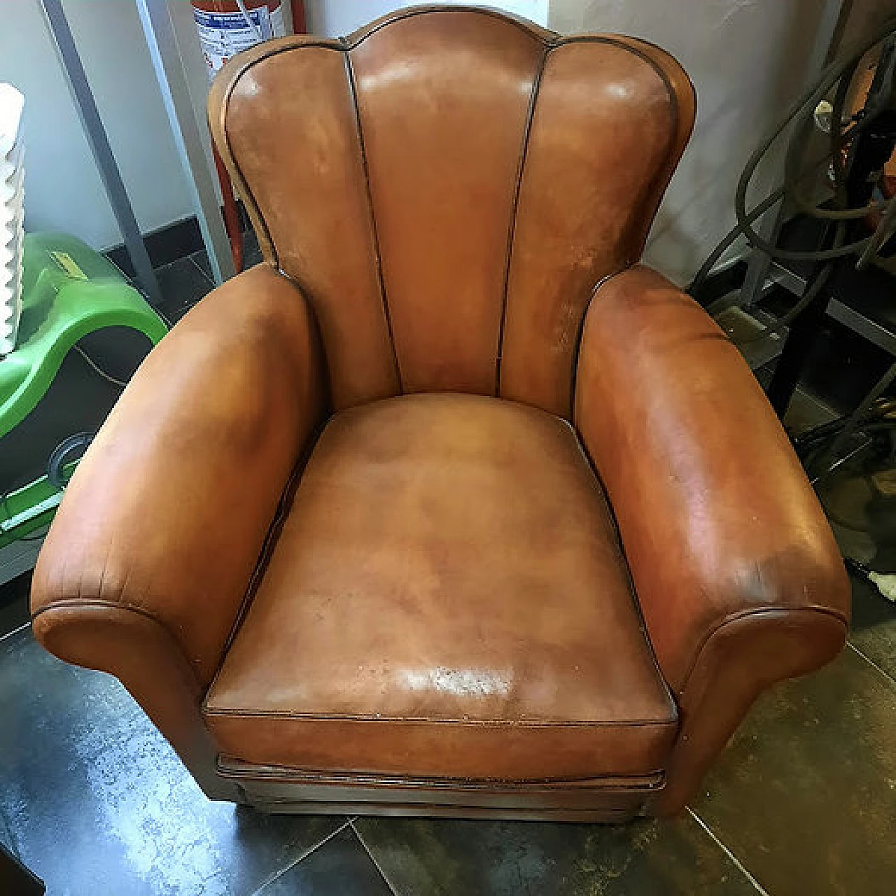 Leather armchair, 1930s 4