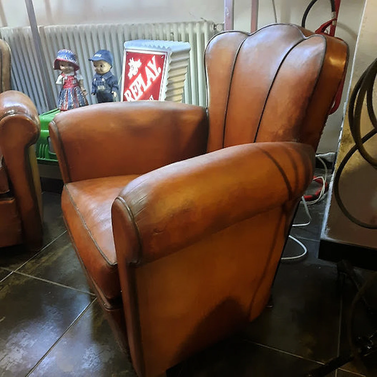 Leather armchair, 1930s 6