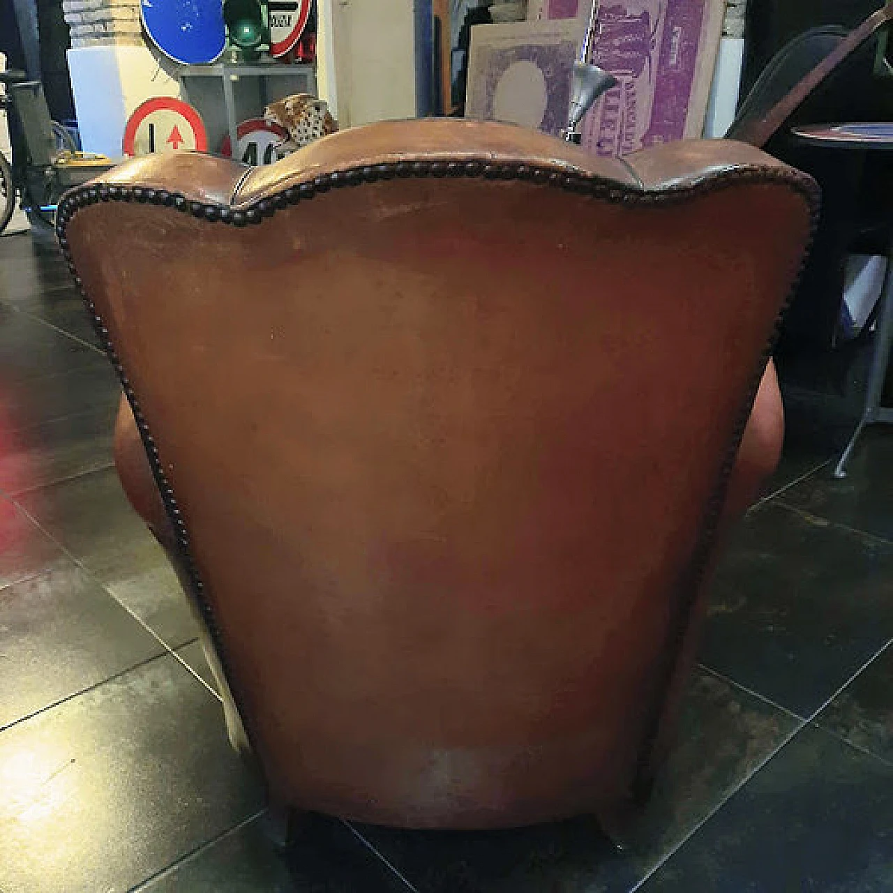 Leather armchair, 1930s 8