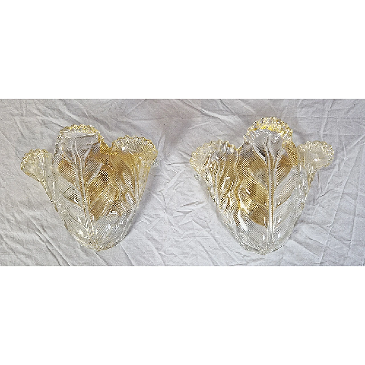 Pair of Murano glass appliques 3