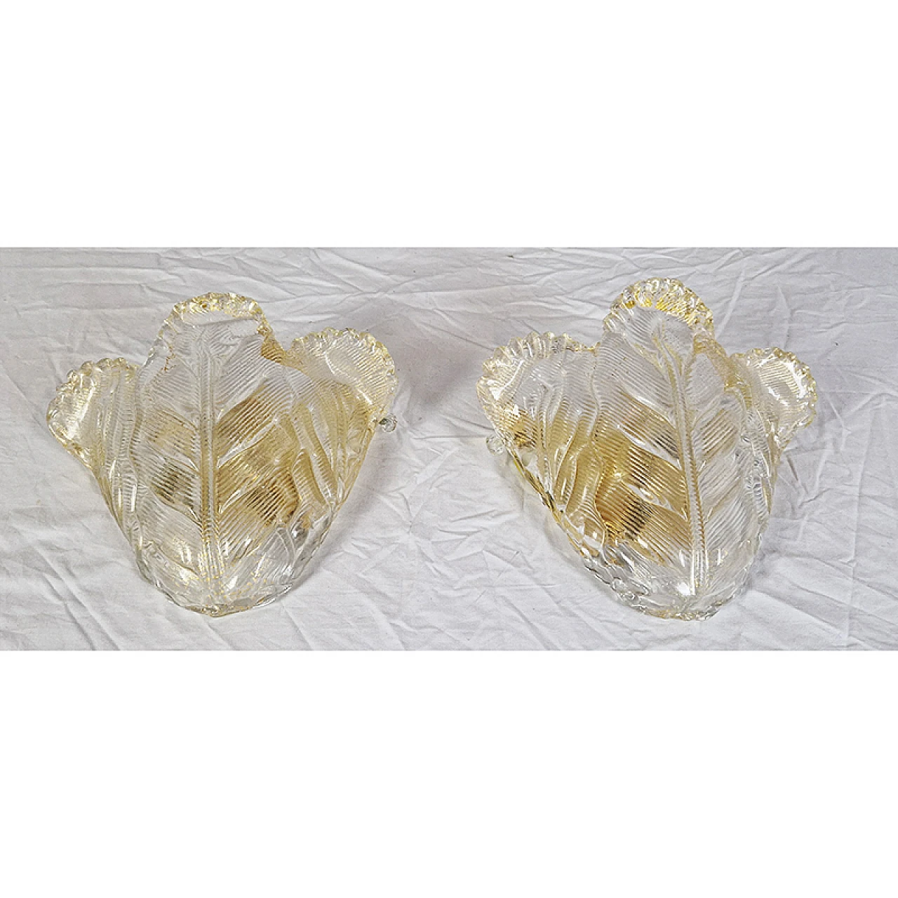 Pair of Murano glass appliques 4