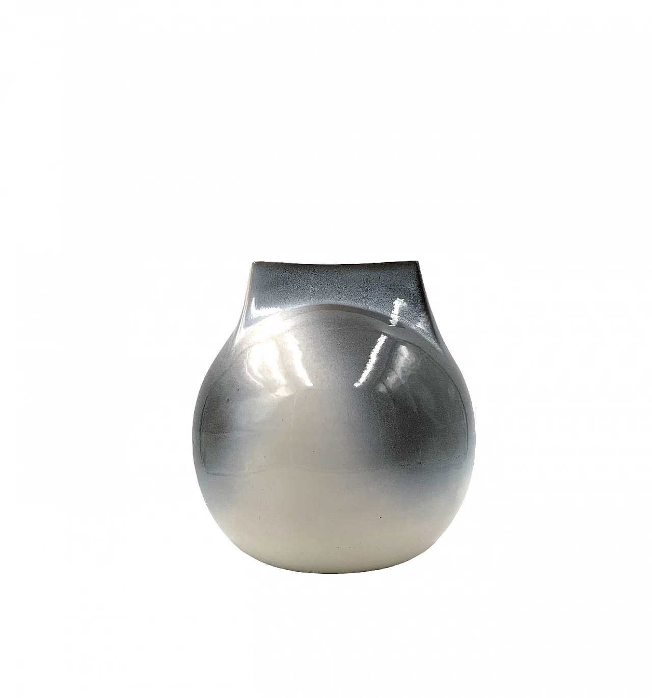 Mid-century Modern spherical gres vase, Franco Bucci Italy ca. 1970 18