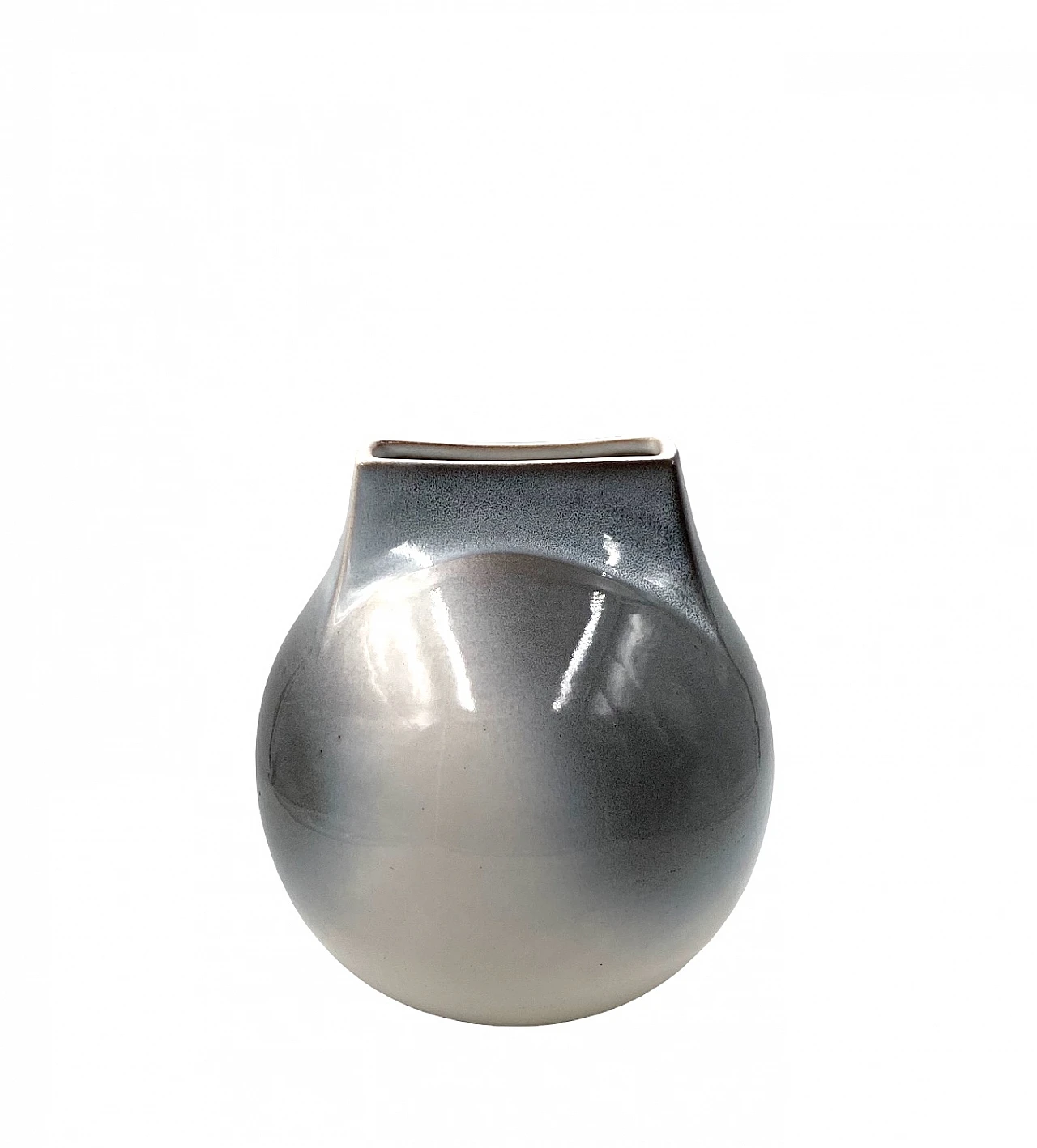 Mid-century Modern spherical gres vase, Franco Bucci Italy ca. 1970 19