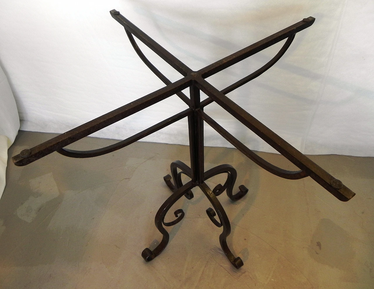 wrought iron coffee table, 1950s 4