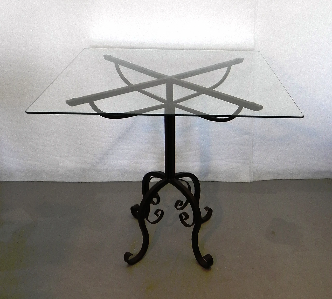 wrought iron coffee table, 1950s 7