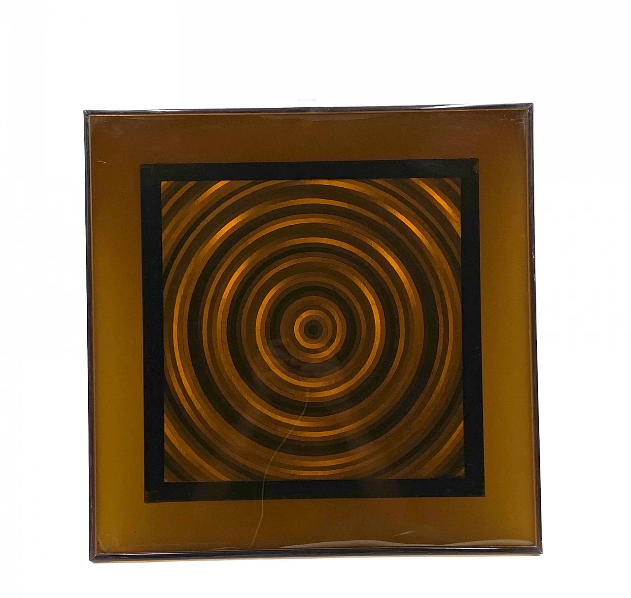 Abstract art geometric graphic acrylic, Italy 1970s 7