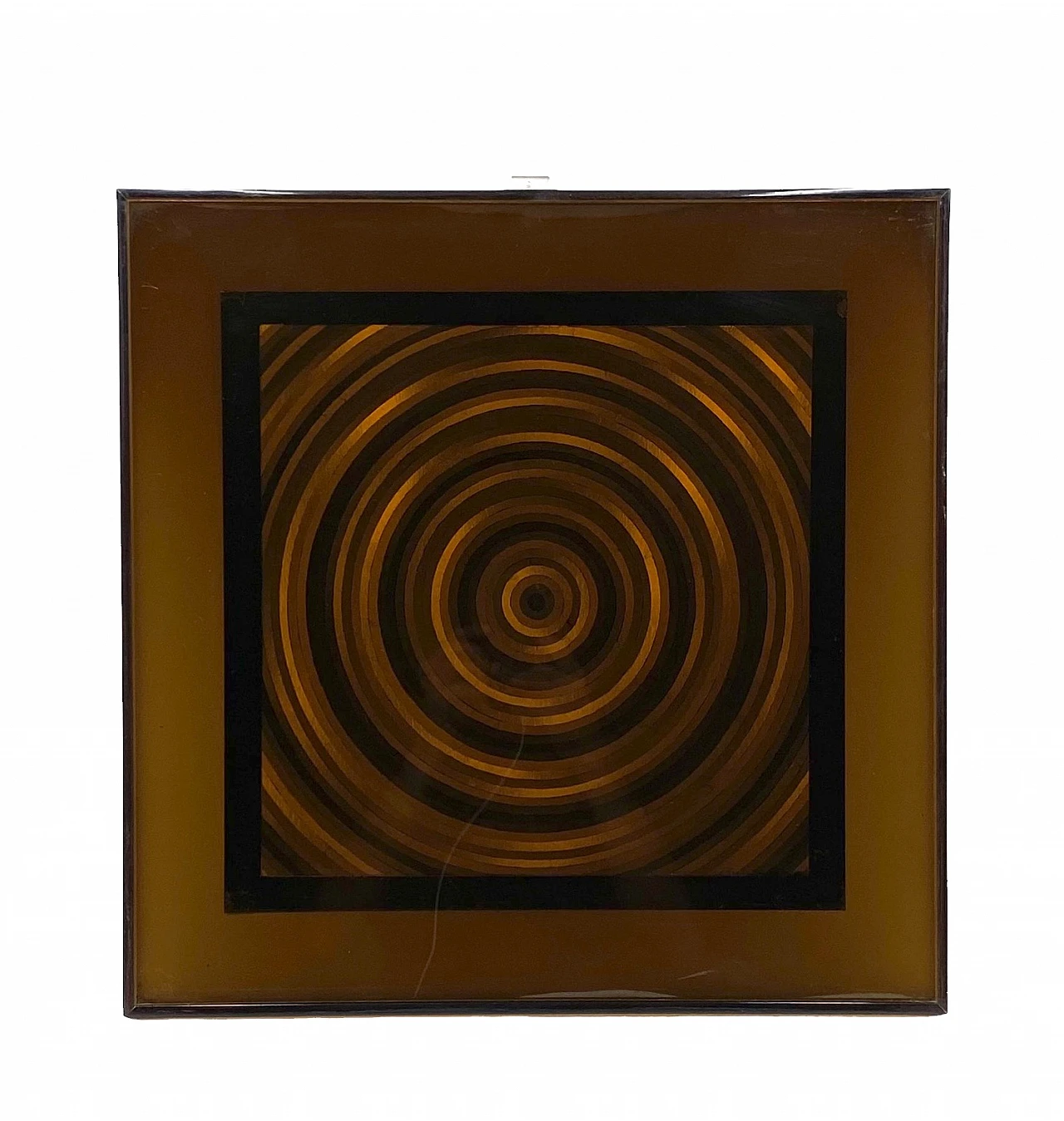 Abstract art geometric graphic acrylic, Italy 1970s 8