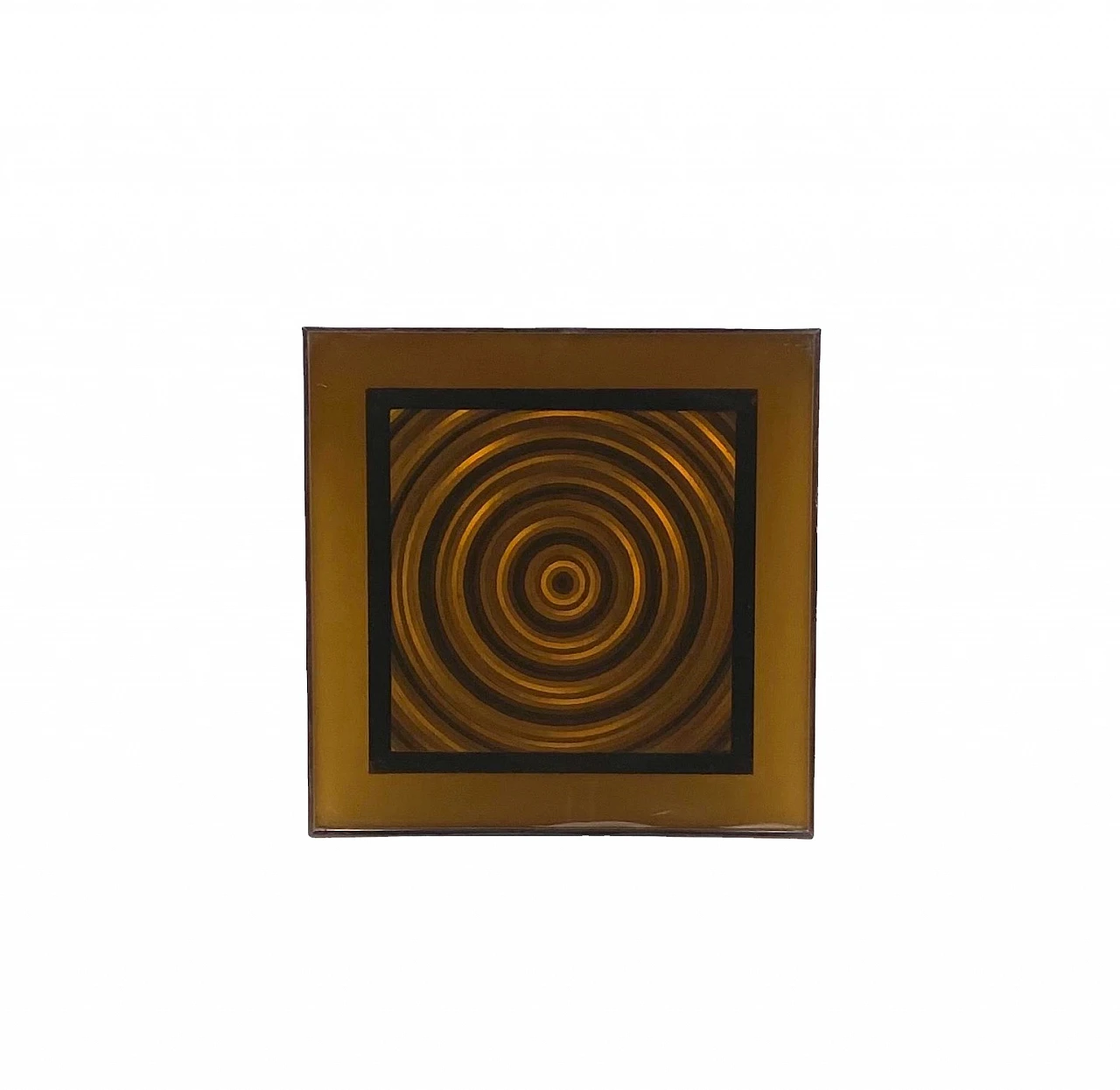 Abstract art geometric graphic acrylic, Italy 1970s 10