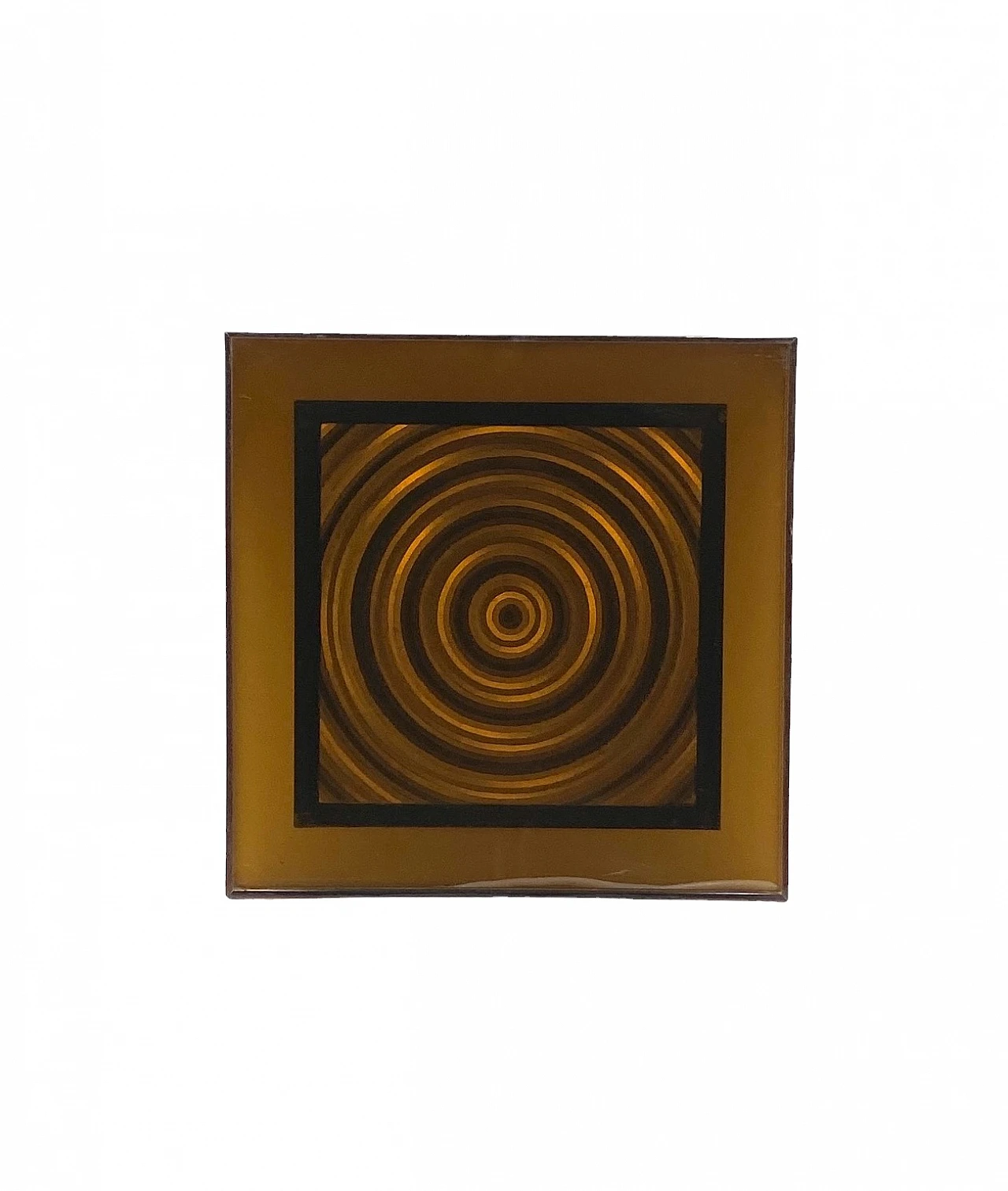 Abstract art geometric graphic acrylic, Italy 1970s 11