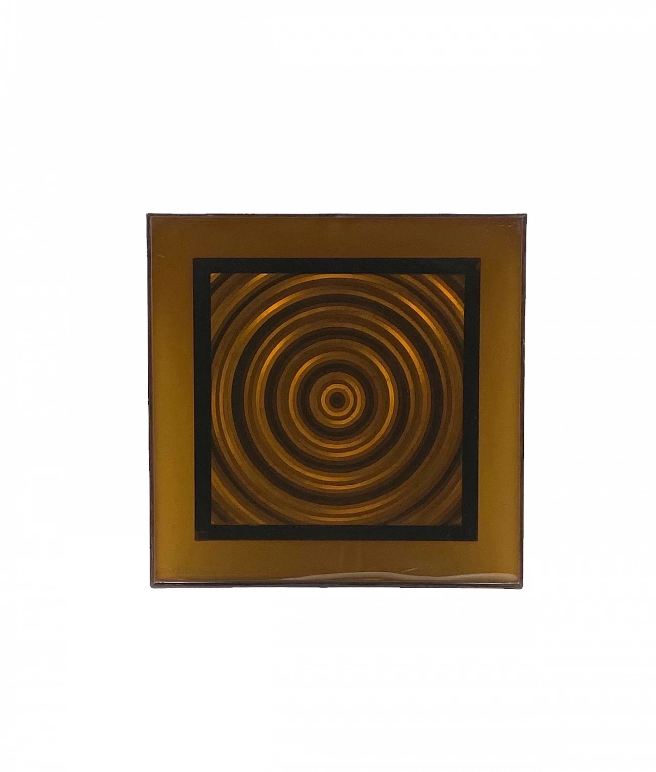 Abstract art geometric graphic acrylic, Italy 1970s 12