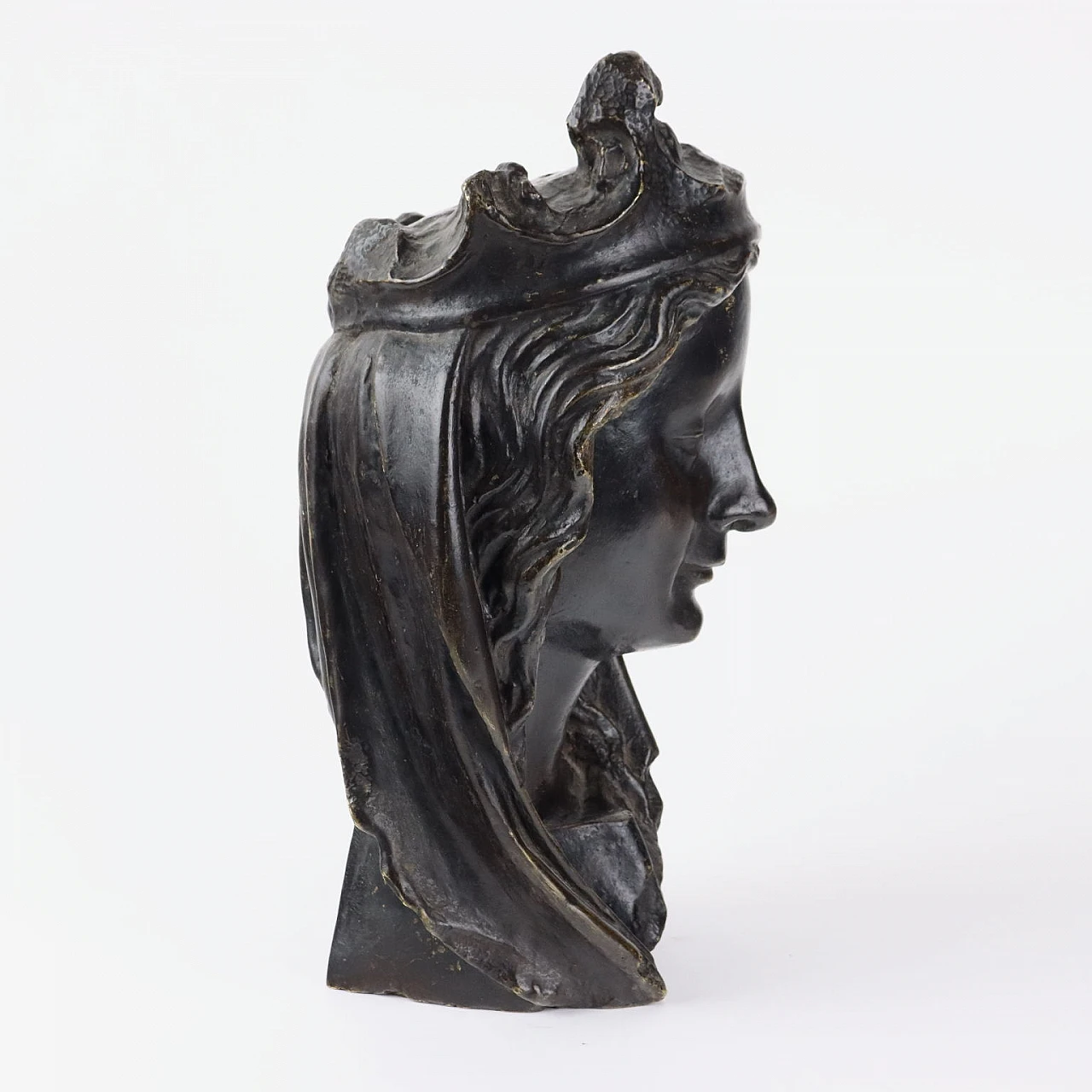 Female face in bronze, 1950s 4